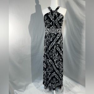 White House Black Market Maxi Halter Dress Size Medium NWT